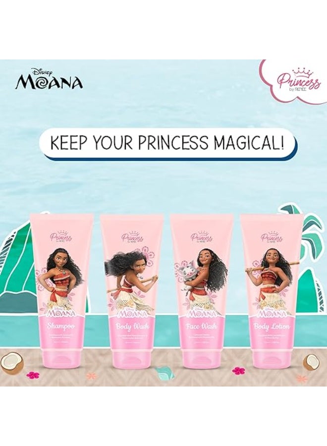 Renee Princess By RENEE Disney Moana Bath & Body Care Combo Set of 4 - Shampoo, Body Wash, Face Wash & Lotion Each 50ml l Soothing, Nourishing l Cruelty-Free l For Pre-Teen Girls - Image 2